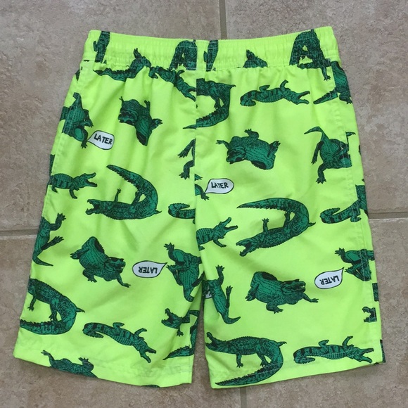 Carter’s Boys Alligator Gator Rashguard and Swim Shorts or Trunks - Picture 13 of 15